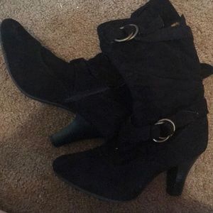High heeled boots